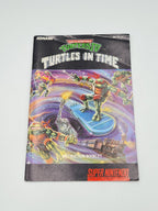 SNES Super Nintendo Turtles in Time mit OVP und Anleitung NTSC-USA - T-Retro-Games 