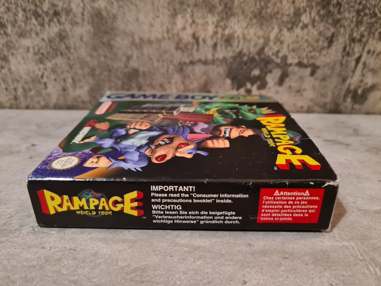 Nintendo Game Boy Color Rampage World Tour mit OVP und Anleitung EUR - T-Retro-Games 