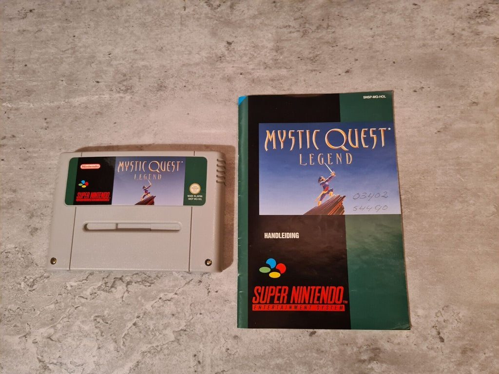 SNES Super Nintendo Mystic Quest Legend mit OVP und Anleitung + Poster HOL - T-Retro-Games 