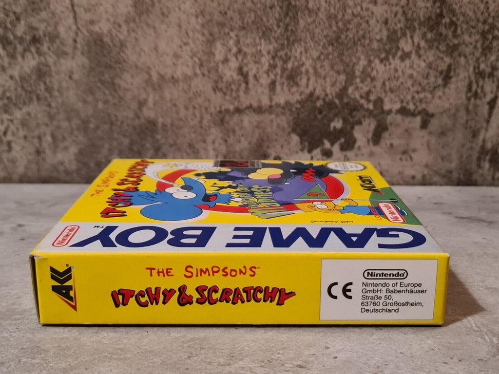 Game Boy Classic Spiel The Simpsons Itchy & Scratchy mit OVP und Anleitung EUR - T-Retro-Games 