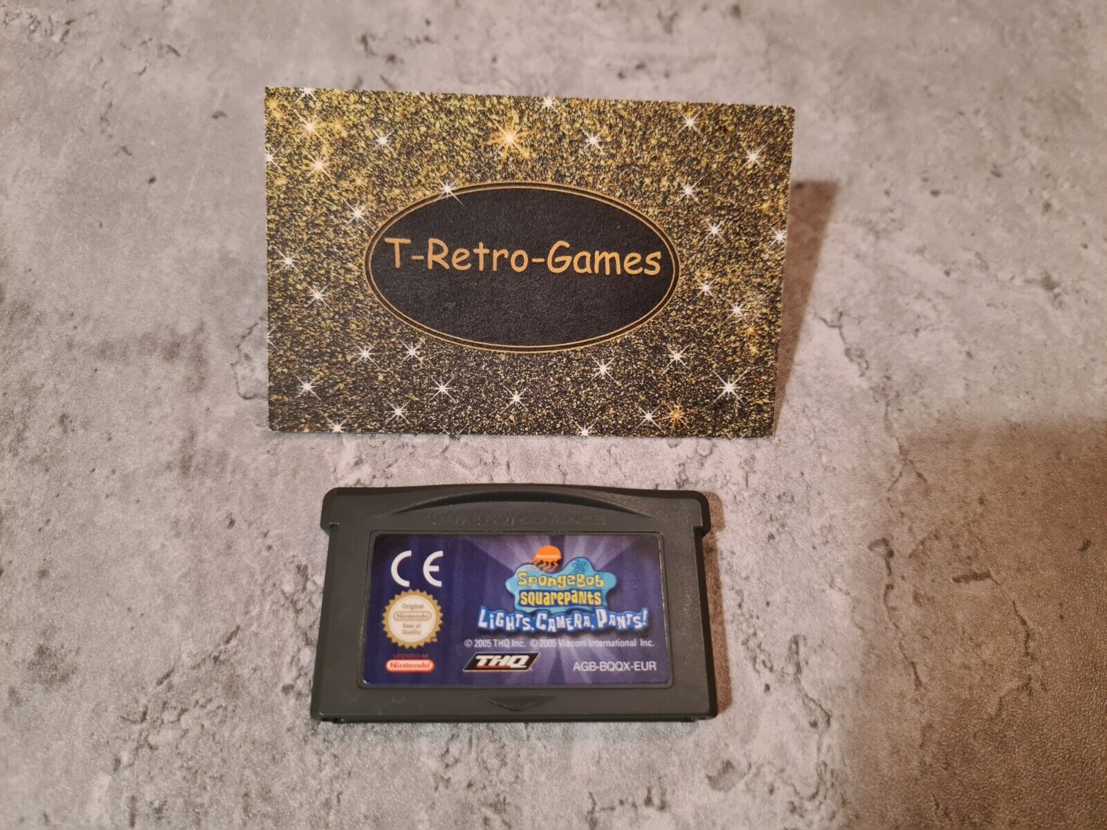 Gameboy Advance Spongebob Squarepants Lights, Camera, Dants! Modul EUR - T-Retro-Games 