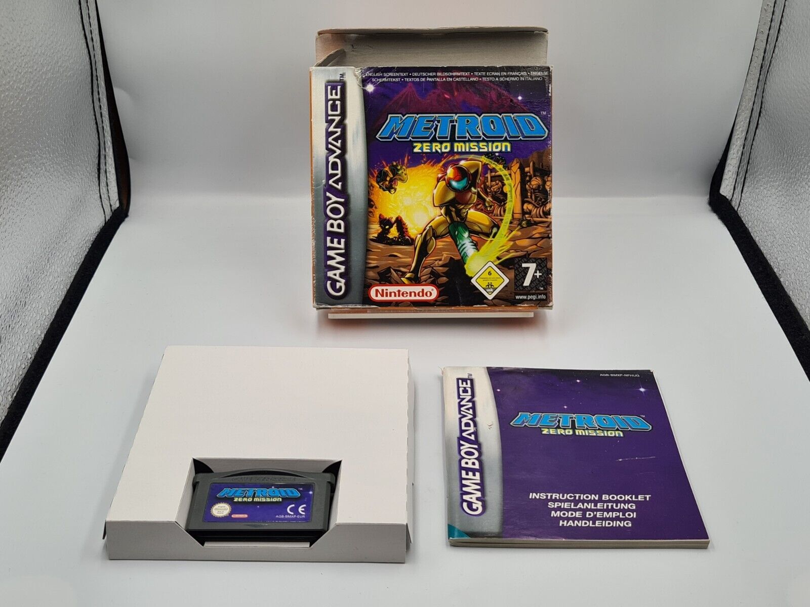 Nintendo Game Boy Advance Metroid Zero Mission mit OVP und Anleitung EUR - T-Retro-Games 