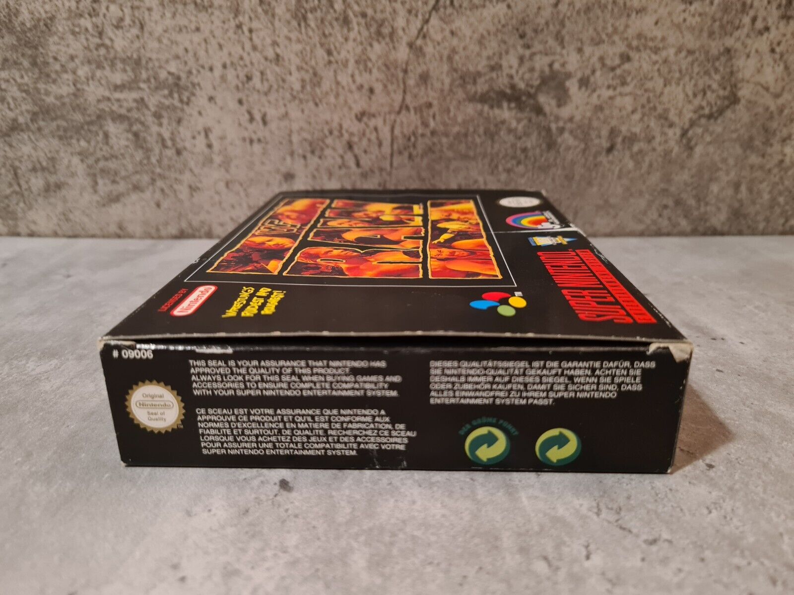 SNES Super Nintendo WWF Raw mit OVP und Anleitung EUR - T-Retro-Games 