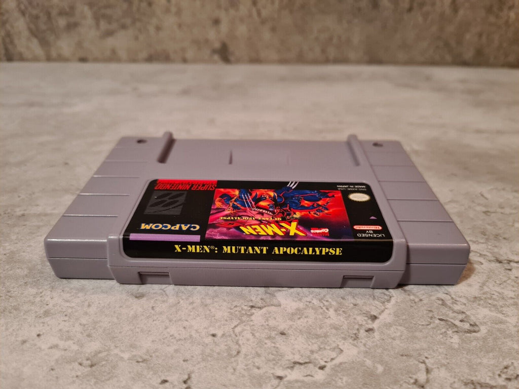 SNES Super Nintendo X-Men Mutant Apocalypse mit OVP und Anleitung NTSC-USA - T-Retro-Games 