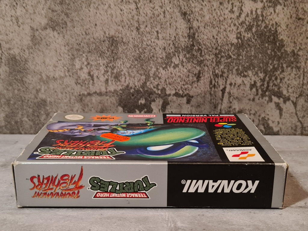 SNES Super Nintendo Turtles Tournament Fighters mit OVP und Anleitung NOE - T-Retro-Games 