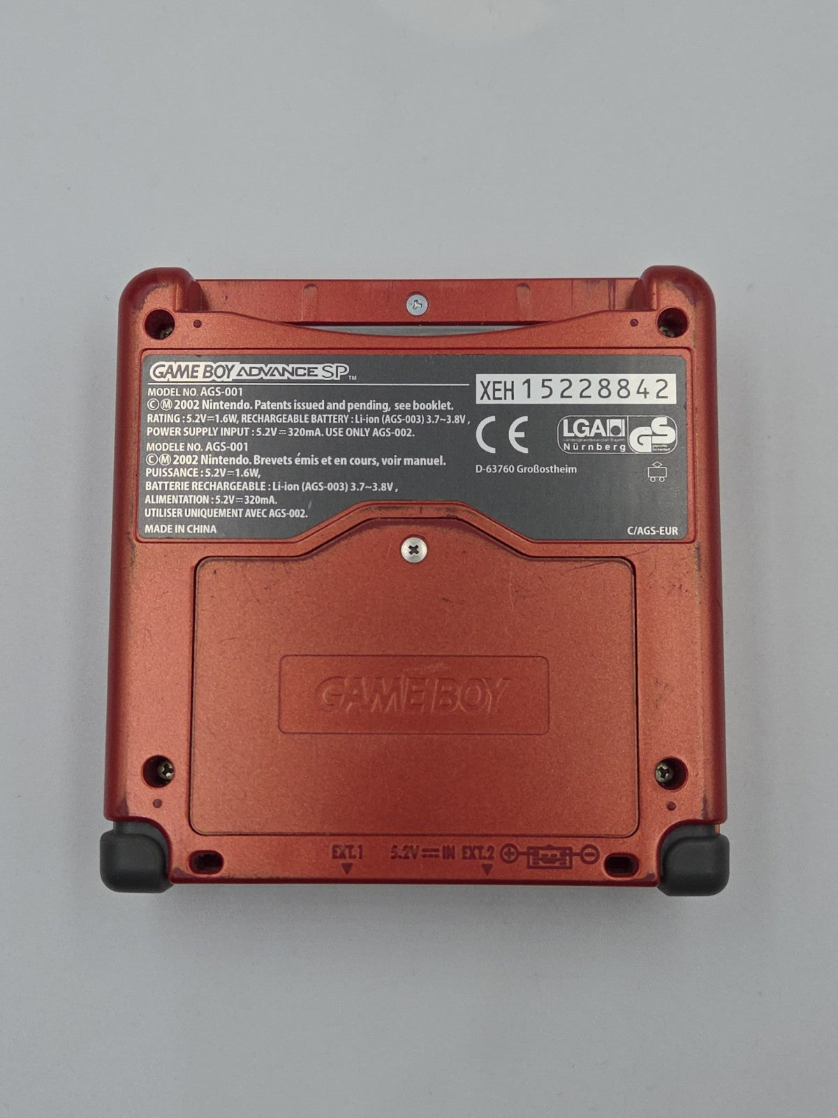 Nintendo Game Boy Advance SP Flame Red EUR OVP  Konsole Console