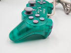 PS1 Playstation 1 Dual-Shock Controller Joystick Emerald Transparent SCPH-1200 - T-Retro-Games 