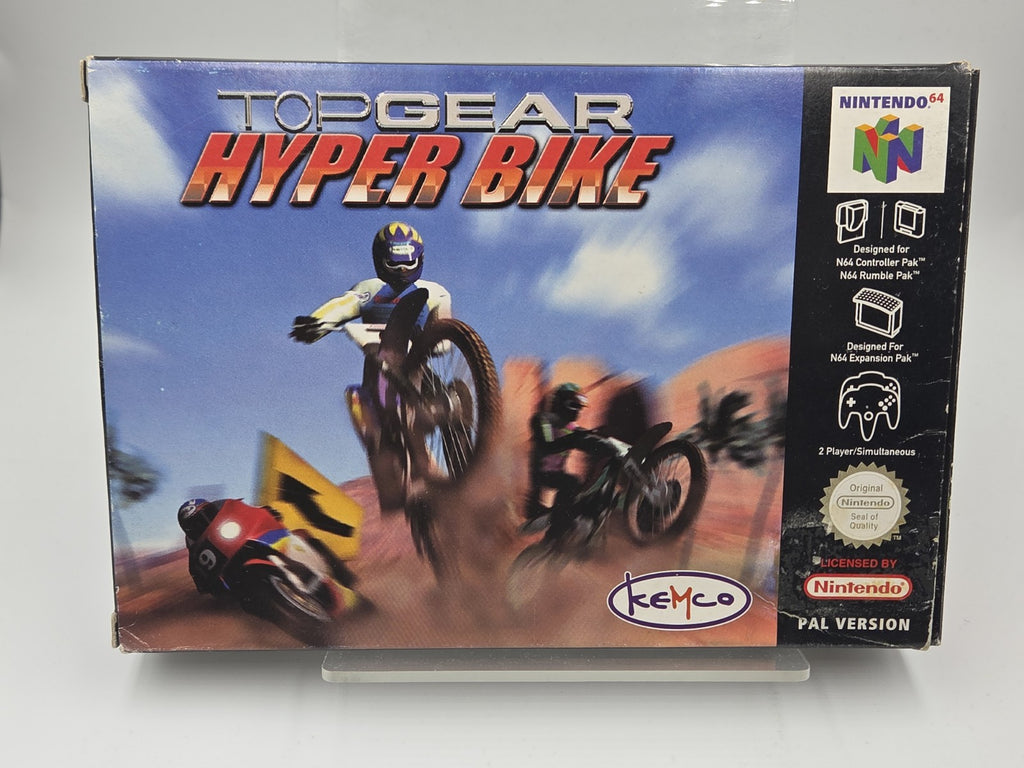 N64 Nintendo 64 Spiel Top Gear Hyper Bike mit OVP und Anleitung EUR