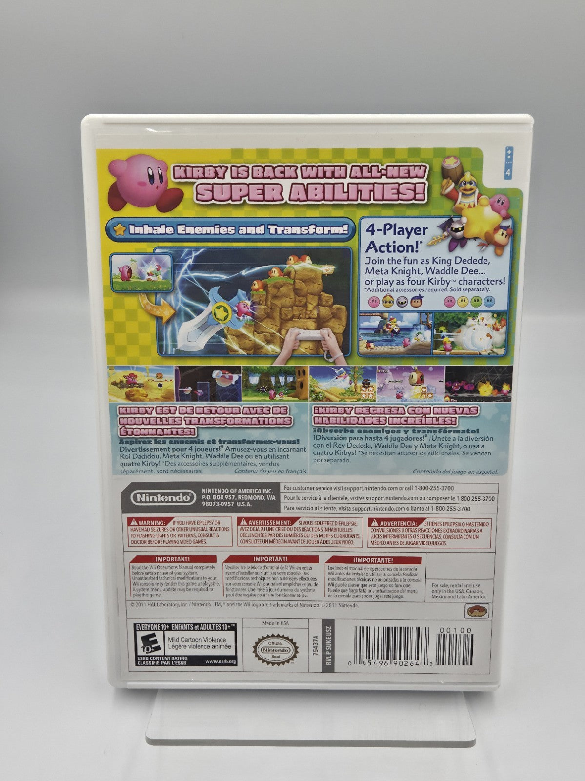 Nintendo Wii Spiel Kirby's Return To Dream Land mit OVP und Anleitung USA
