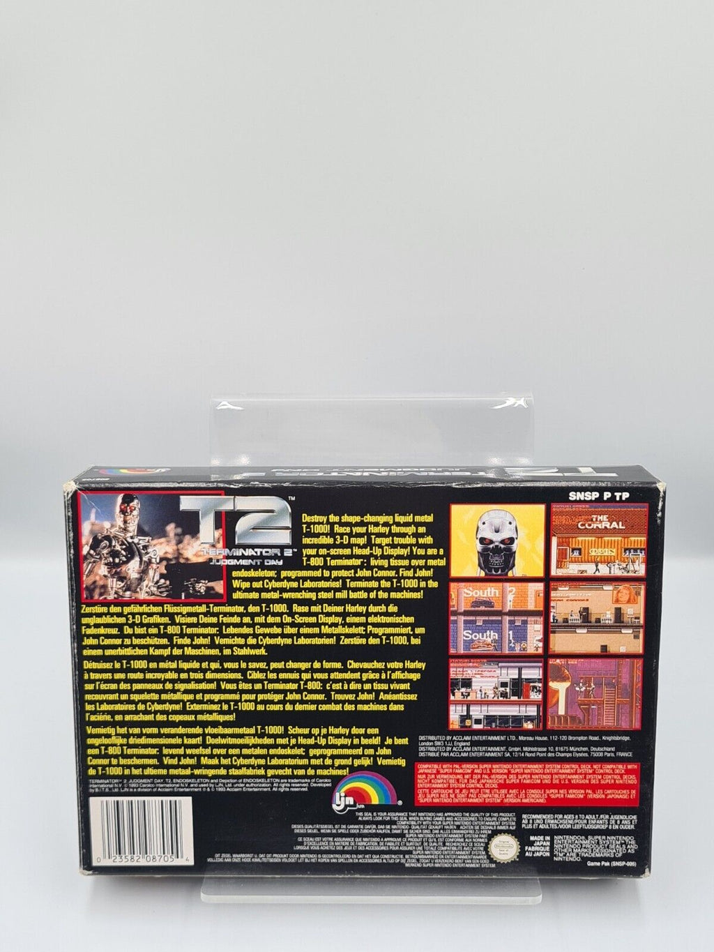 SNES Super Nintendo T2 Terminator 2 Judgment Day mit OVP und Anleitung UKV - T-Retro-Games 