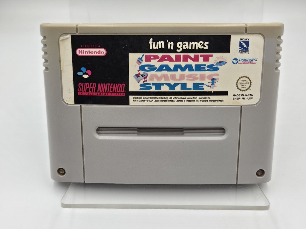 SNES Super Nintendo Spiel Fun'N Games Modul UKV