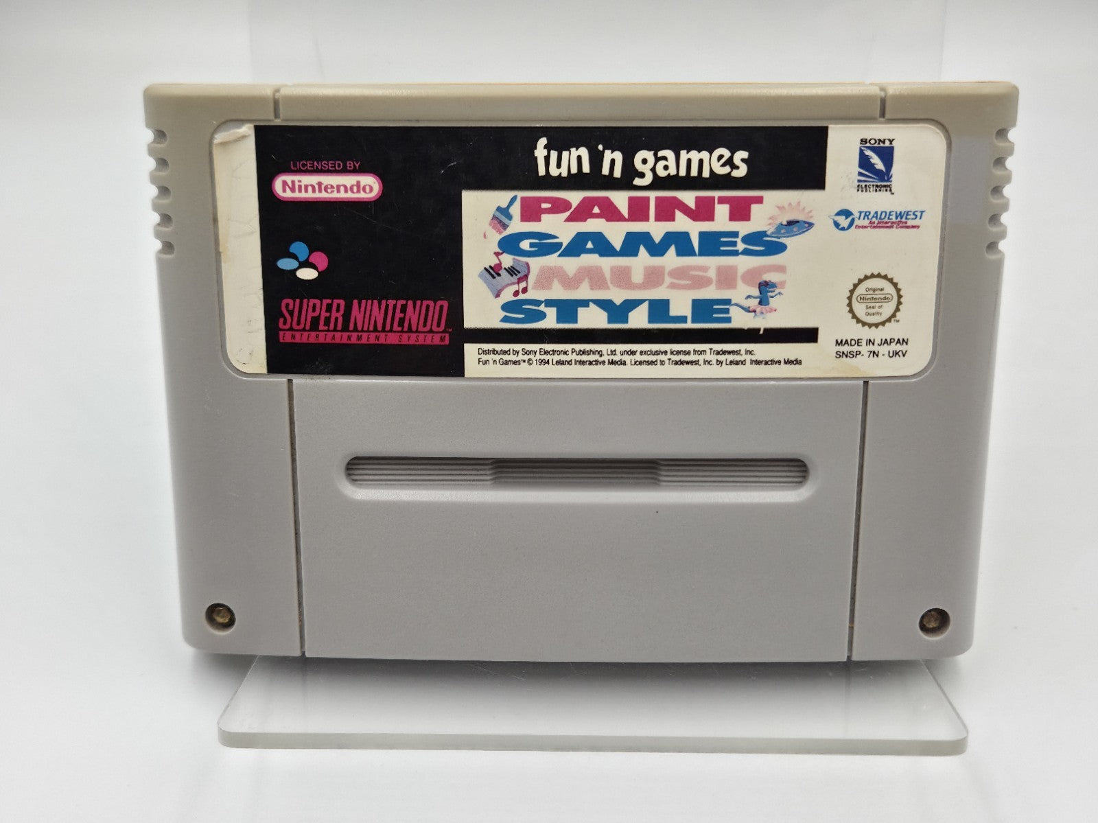 SNES Super Nintendo Spiel Fun'N Games Modul UKV