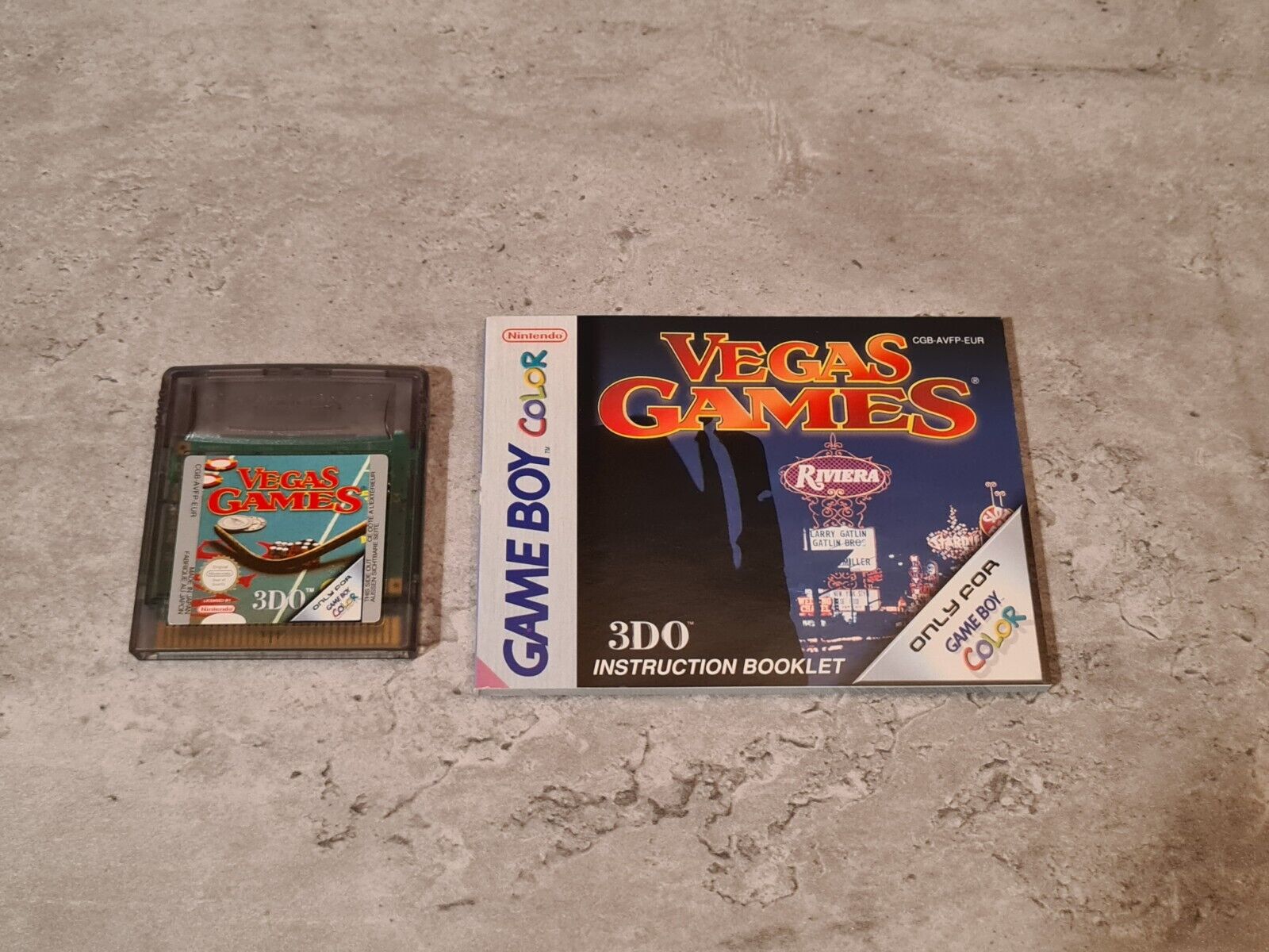 Nintendo Game Boy Color Spiel Vegas Games mit OVP und Anleitung EUR - T-Retro-Games 