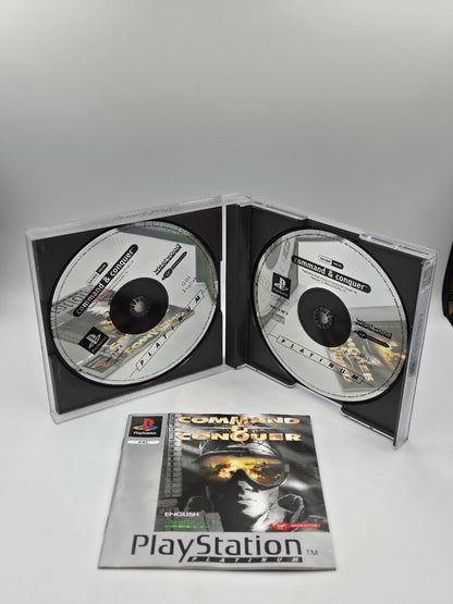 PS1 Playstation 1 Command & Conquer mit OVP und Anleitung Englisch 2 Discs 