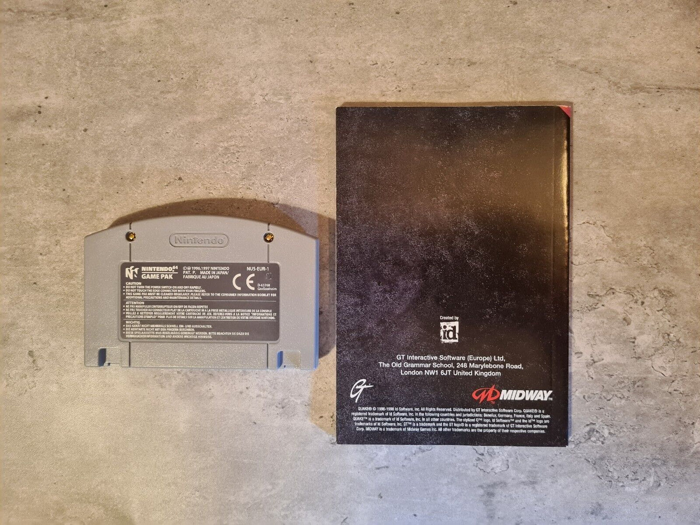 N64 Nintendo 64 Quake mit OVP und Anleitung EUR - T-Retro-Games 