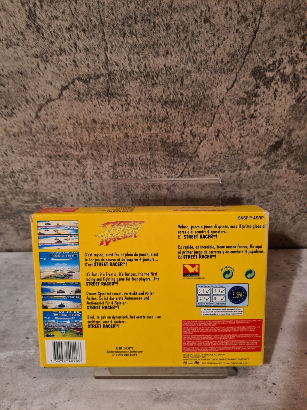 SNES Super Nintendo Street Racer mit OVP und Anleitung + Poster EUR - T-Retro-Games 