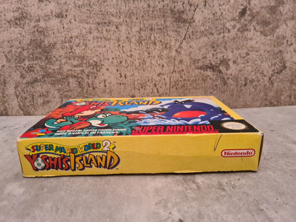 SNES Super Nintendo Super Mario World 2 Yoshi's Island mit OVP und Anleitung FAH - T-Retro-Games 