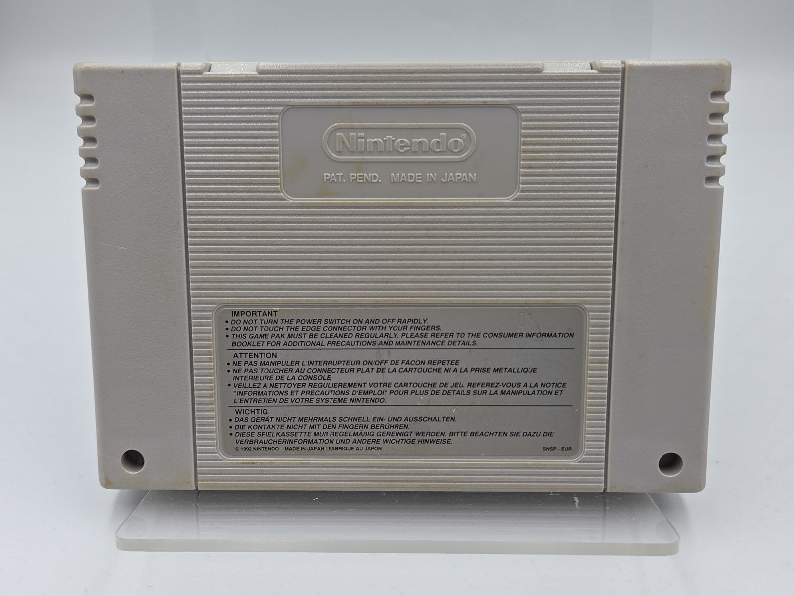 SNES Super Nintendo Spiel Saturday Night Slammasters Modul EUR