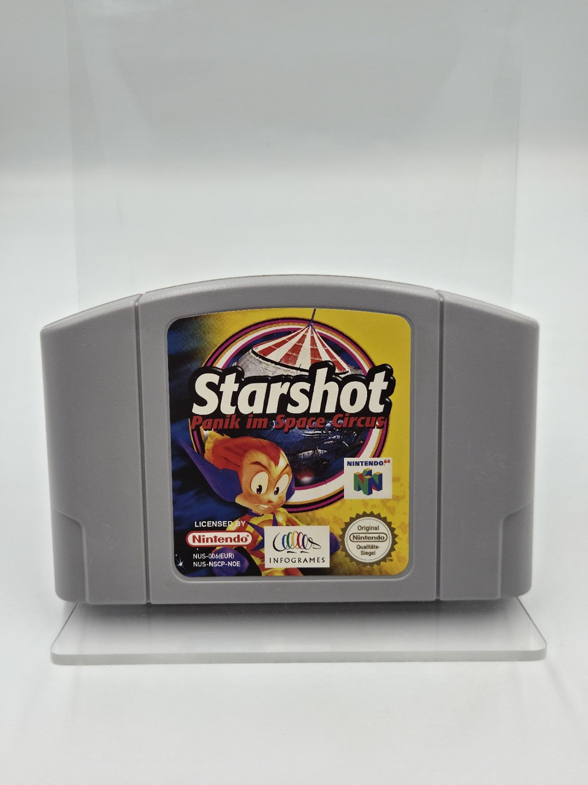 N64 Nintendo 64 Spiel Starshot Panik im Space Circus NOE Modul