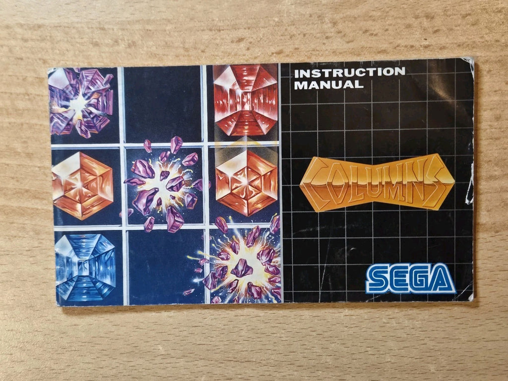 Sega Mega Drive Columns Instruction Booklet Spielanleitung