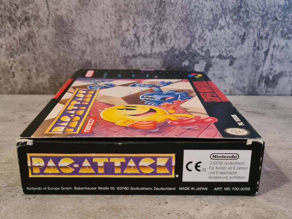 SNES Super Nintendo Pac-Attack mit OVP und Anleitung NOE - T-Retro-Games 