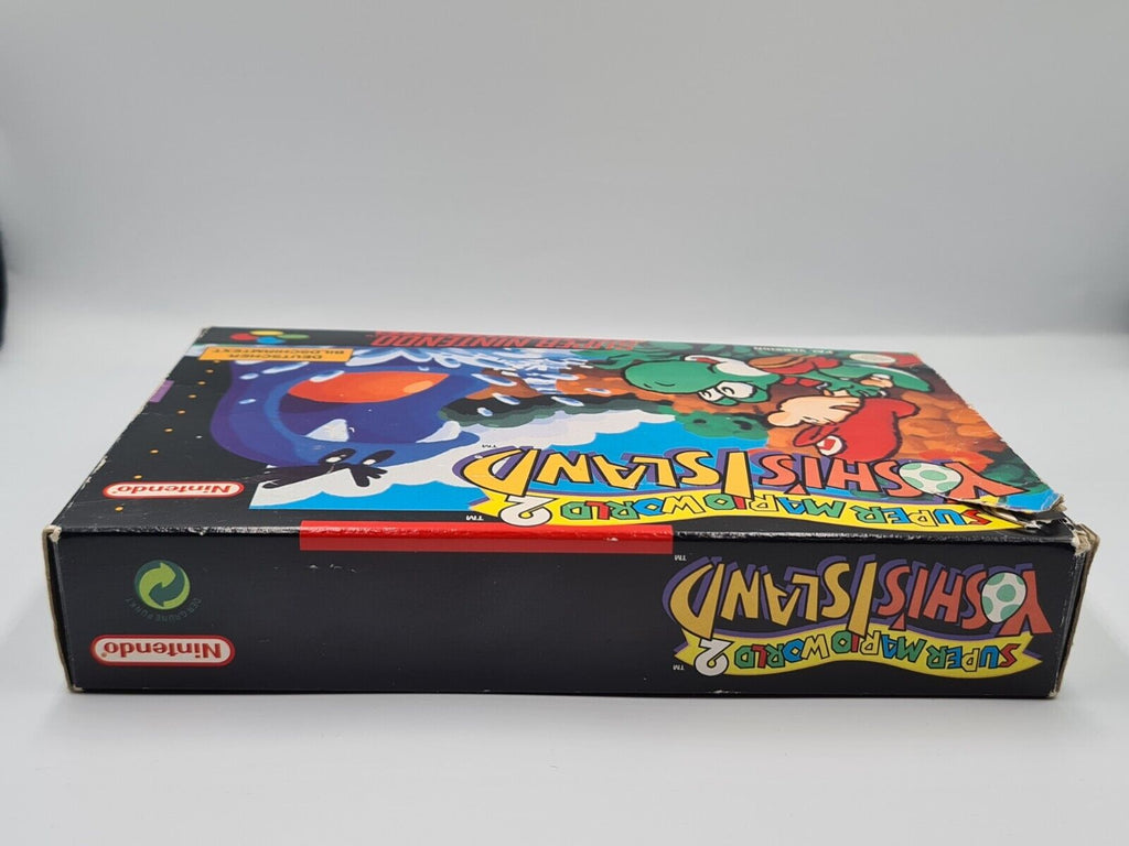 SNES Super Nintendo Super Mario World 2: Yoshi's Island mit OVP + Anleitung NOE - T-Retro-Games 