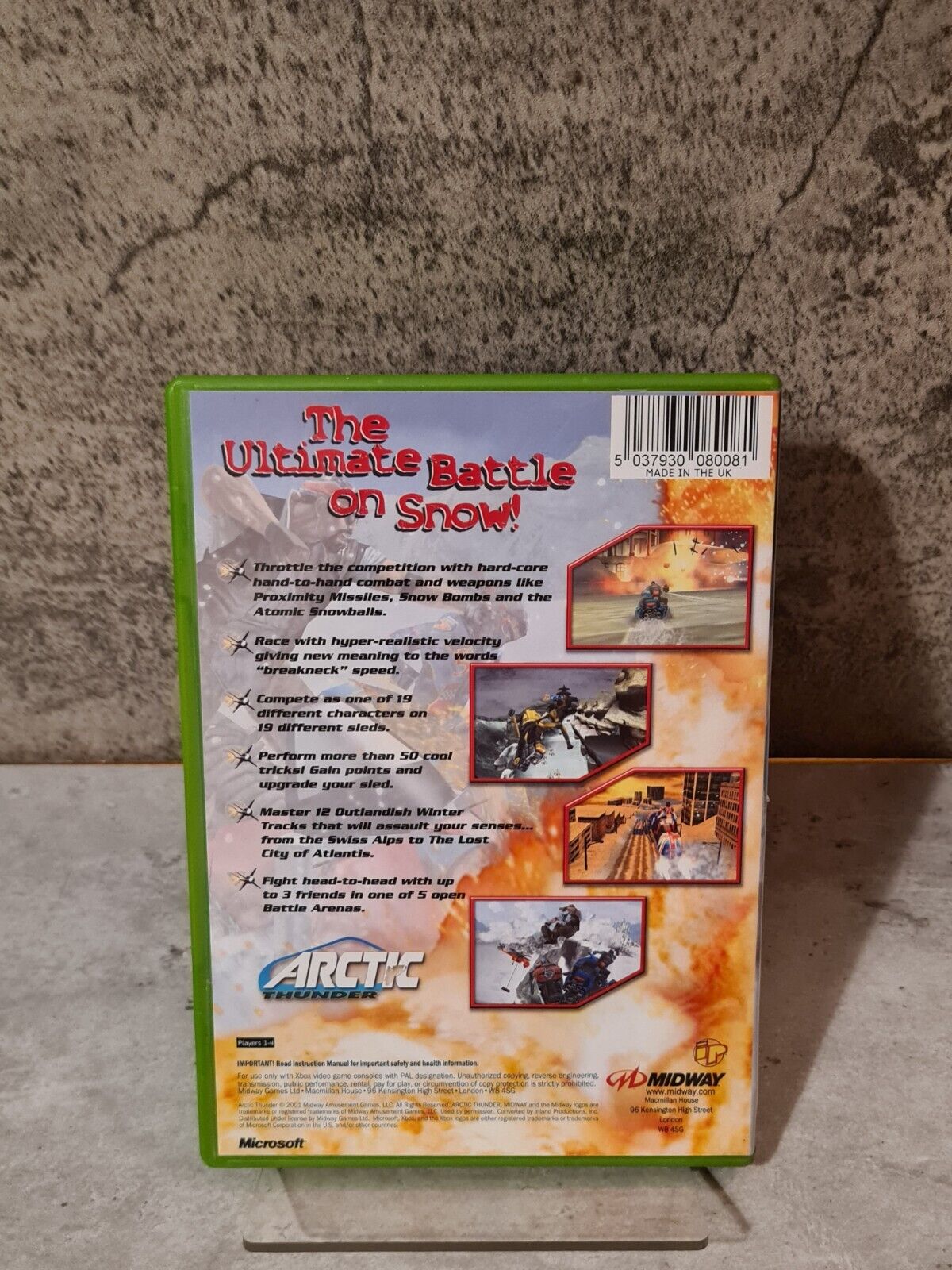 XBOX Spiel Arctic Thunder mit OVP und Anleitung Englisch - T-Retro-Games 