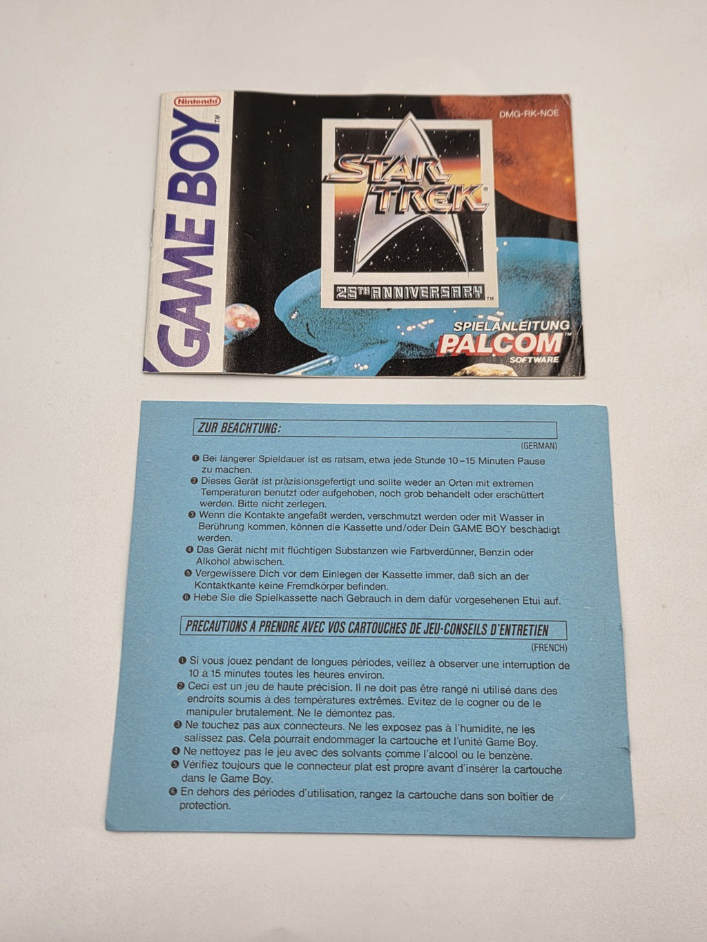 Game Boy Classic Spiel Star Trek 25th Anniversary mit OVP und Anleitung NOE