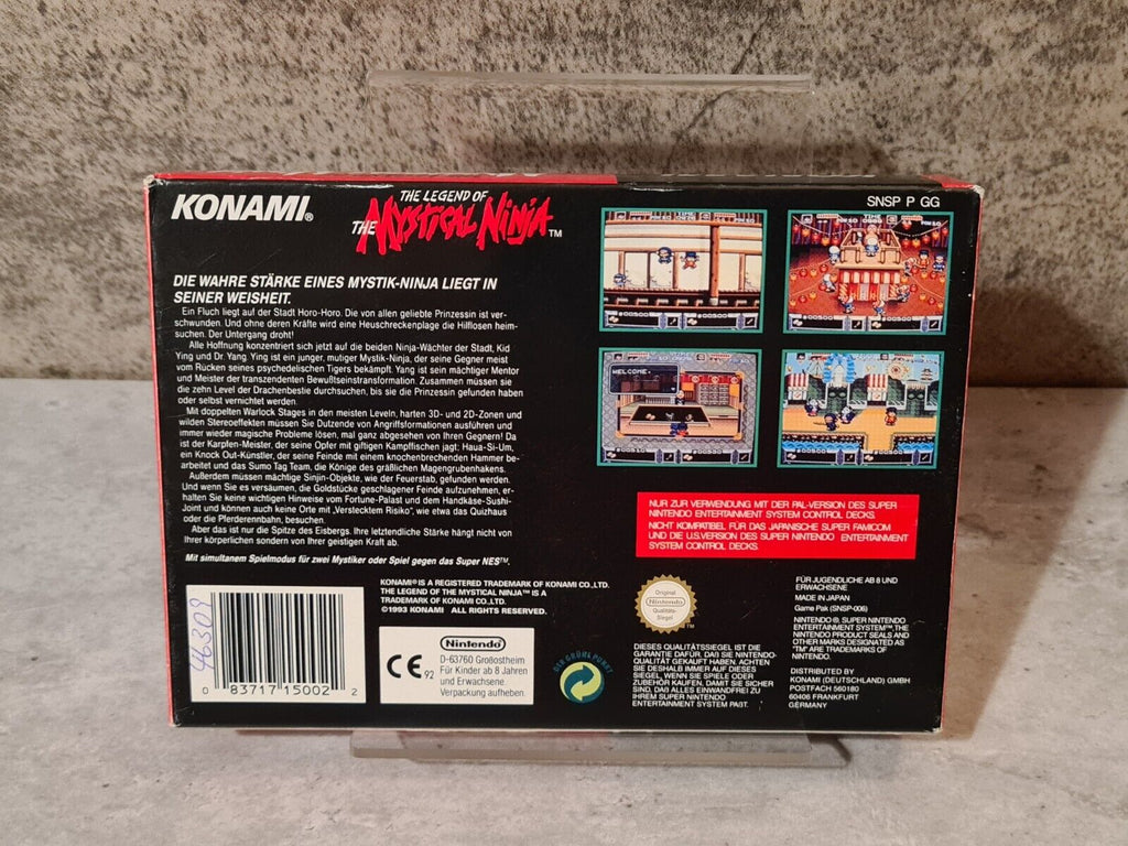 Super Nintendo The Legend of The Mystical Ninja mit OVP und Anleitung NOE/SFRG - T-Retro-Games 