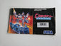 Sega Mega Drive Cyborg Justice Instruction Booklet Spielanleitung