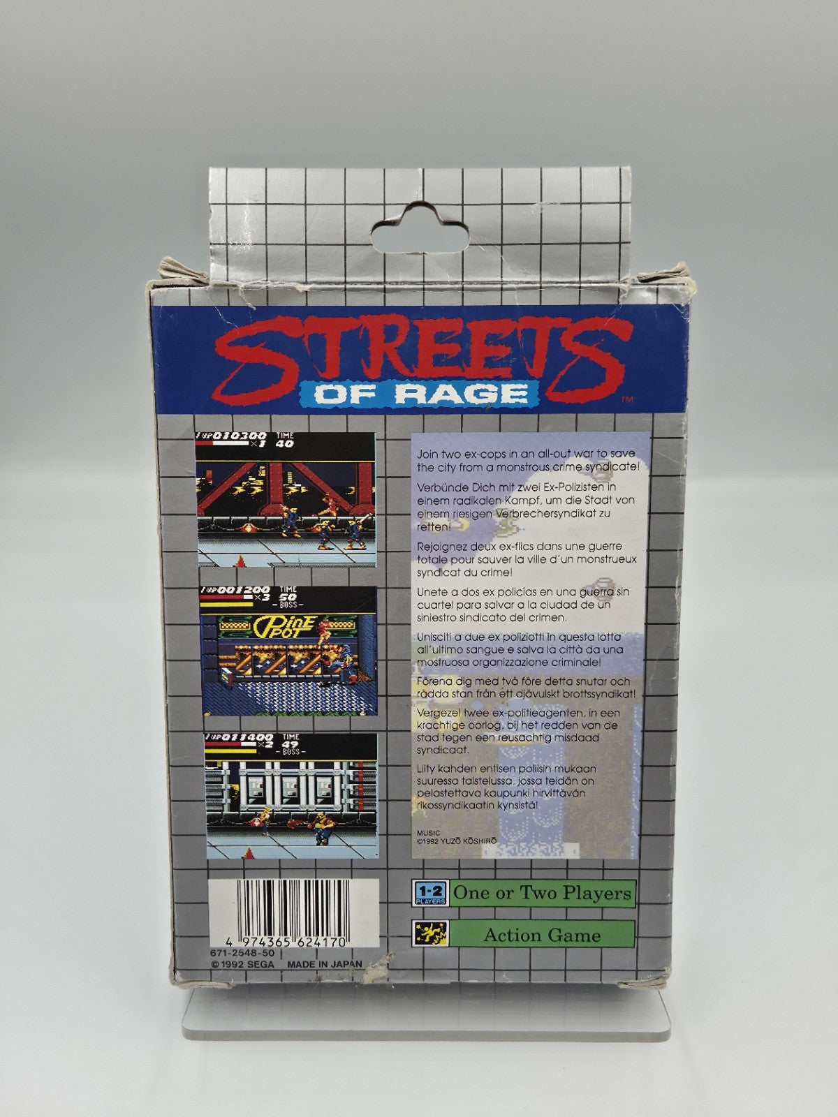Sega Game Gear Spiel Streets of Rage mit OVP und Anleitung Multi Language 