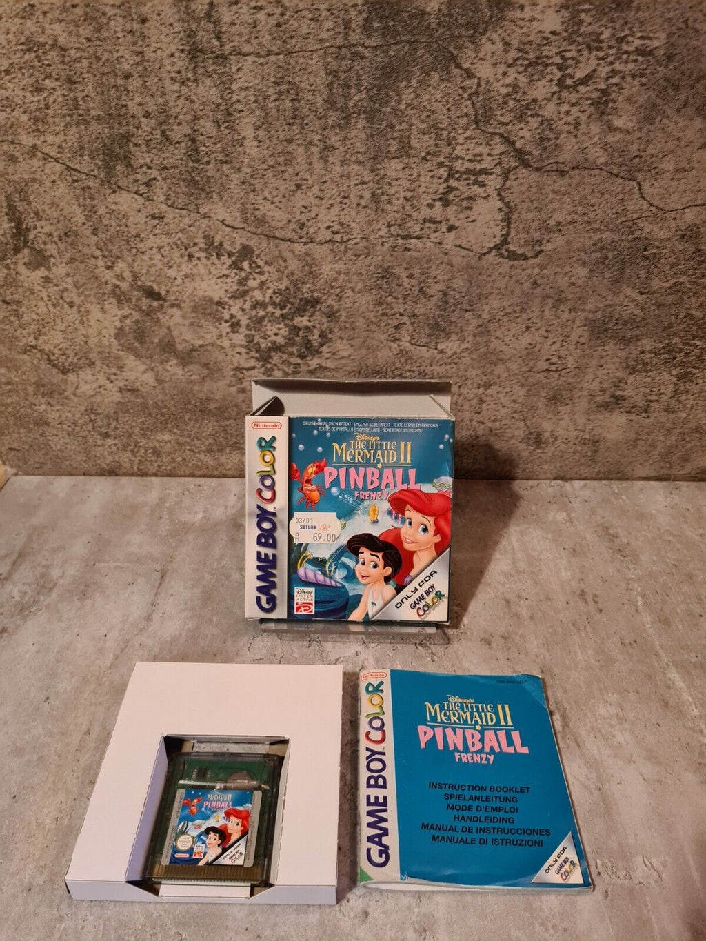 Gameboy Color Disney's The Little Mermaid II Pinball Frenzy + OVP und Anleitung - T-Retro-Games 