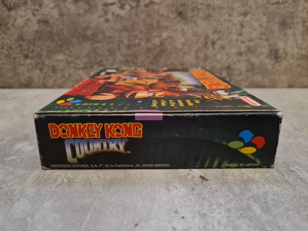SNES Super Nintendo Donkey Kong Country mit OVP und Anleitung ESP - T-Retro-Games 