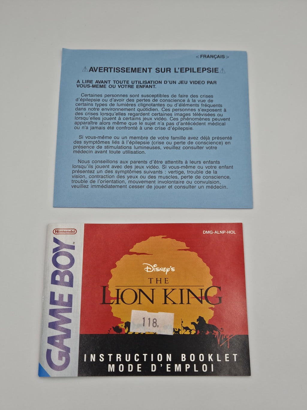 Nintendo Game Boy Classic Disney's The Lion King mit OVP und Anleitung HOL