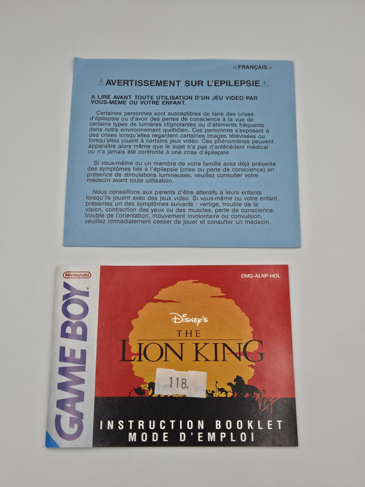 Nintendo Game Boy Classic Disney's The Lion King mit OVP und Anleitung HOL