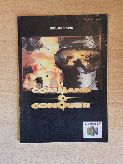 N64 Nintendo 64 Command & Conquer Spielanleitung Instruction Booklet NOE