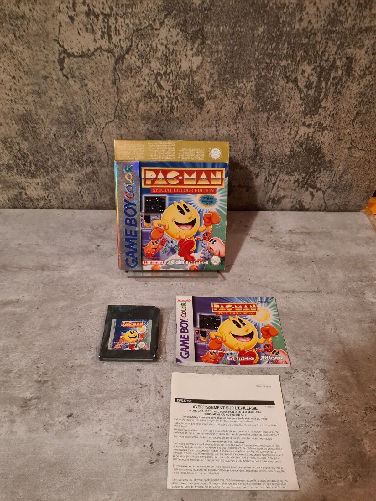 Nintendo Game Boy Color Pac-Man Special Colour Edition mit OVP und Anleitung EUR - T-Retro-Games 