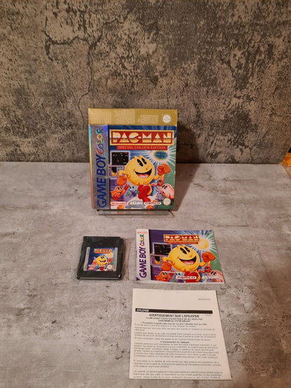Nintendo Game Boy Color Pac-Man Special Colour Edition mit OVP und Anleitung EUR - T-Retro-Games 