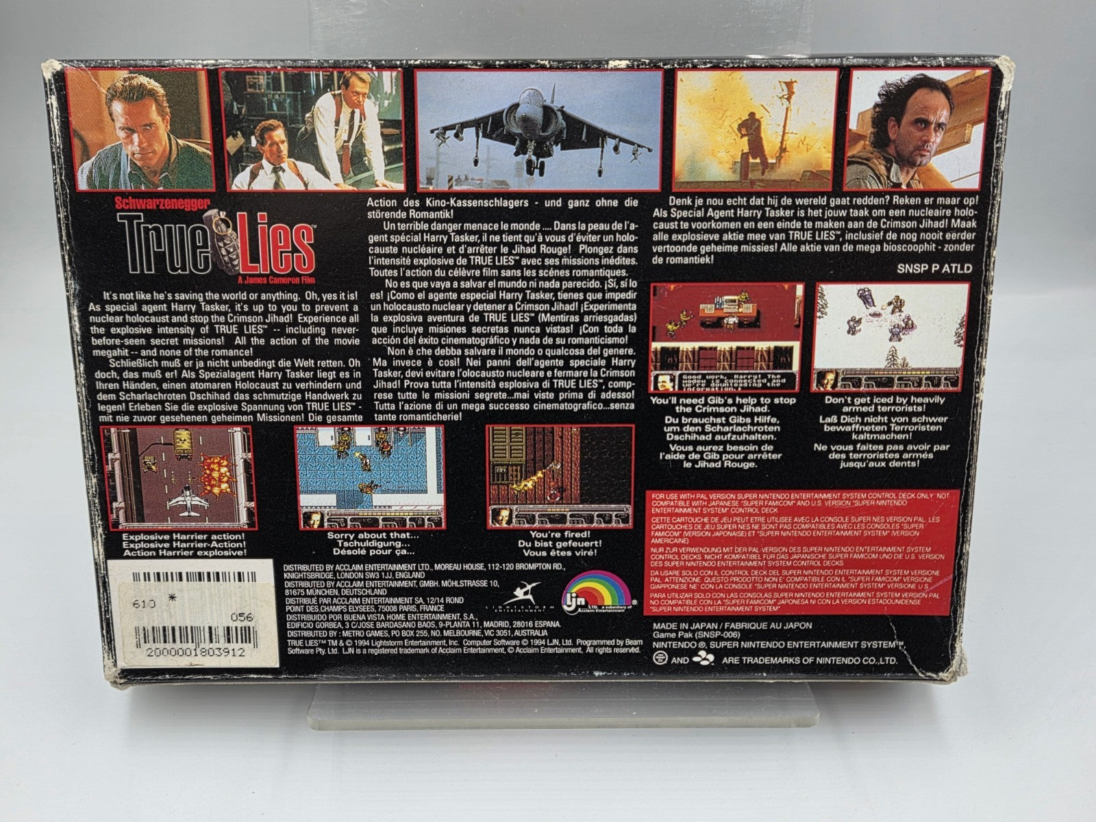 SNES Super Nintendo True Lies mit OVP und Anleitung NOE