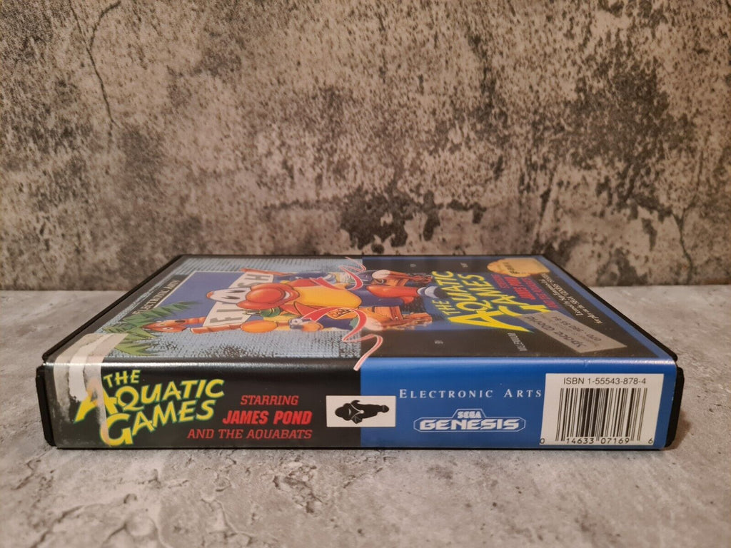 Sega Genesis The Aquatic Games mit OVP und Anleitung USA - T-Retro-Games 