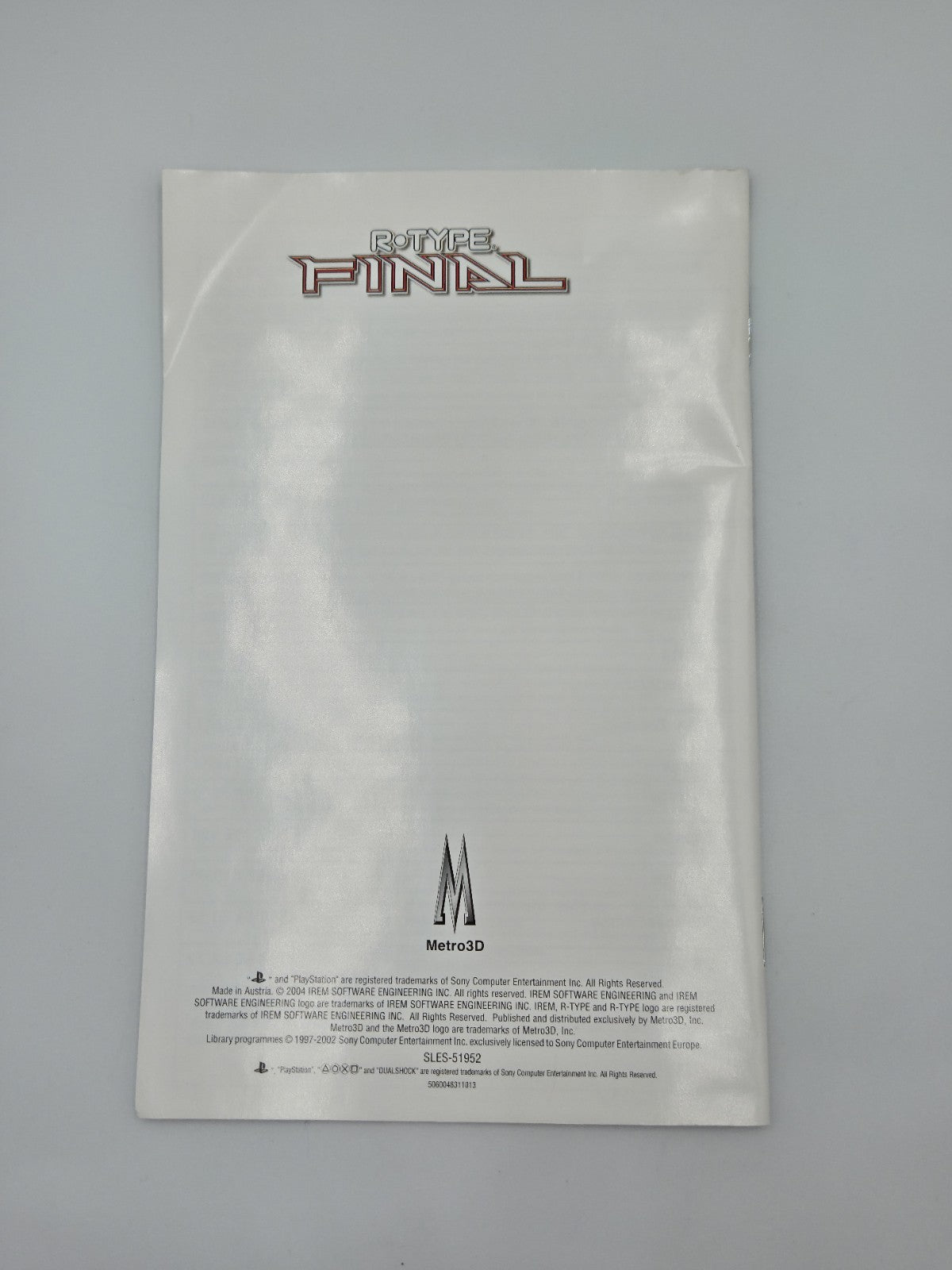 PS2 Playstation 2 R-Type Final mit OVP und Anleitung Englisch