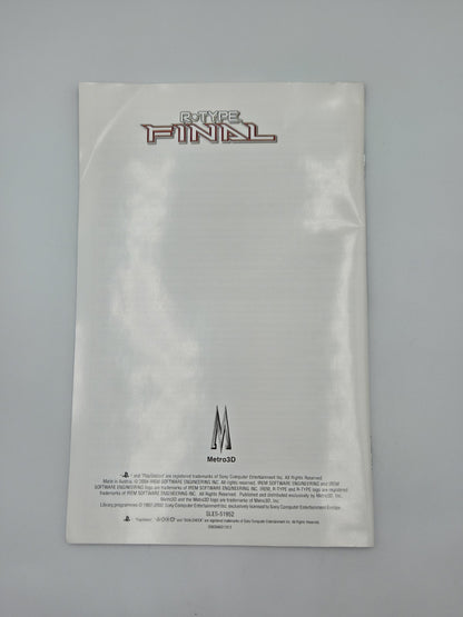 PS2 Playstation 2 R-Type Final mit OVP und Anleitung Englisch