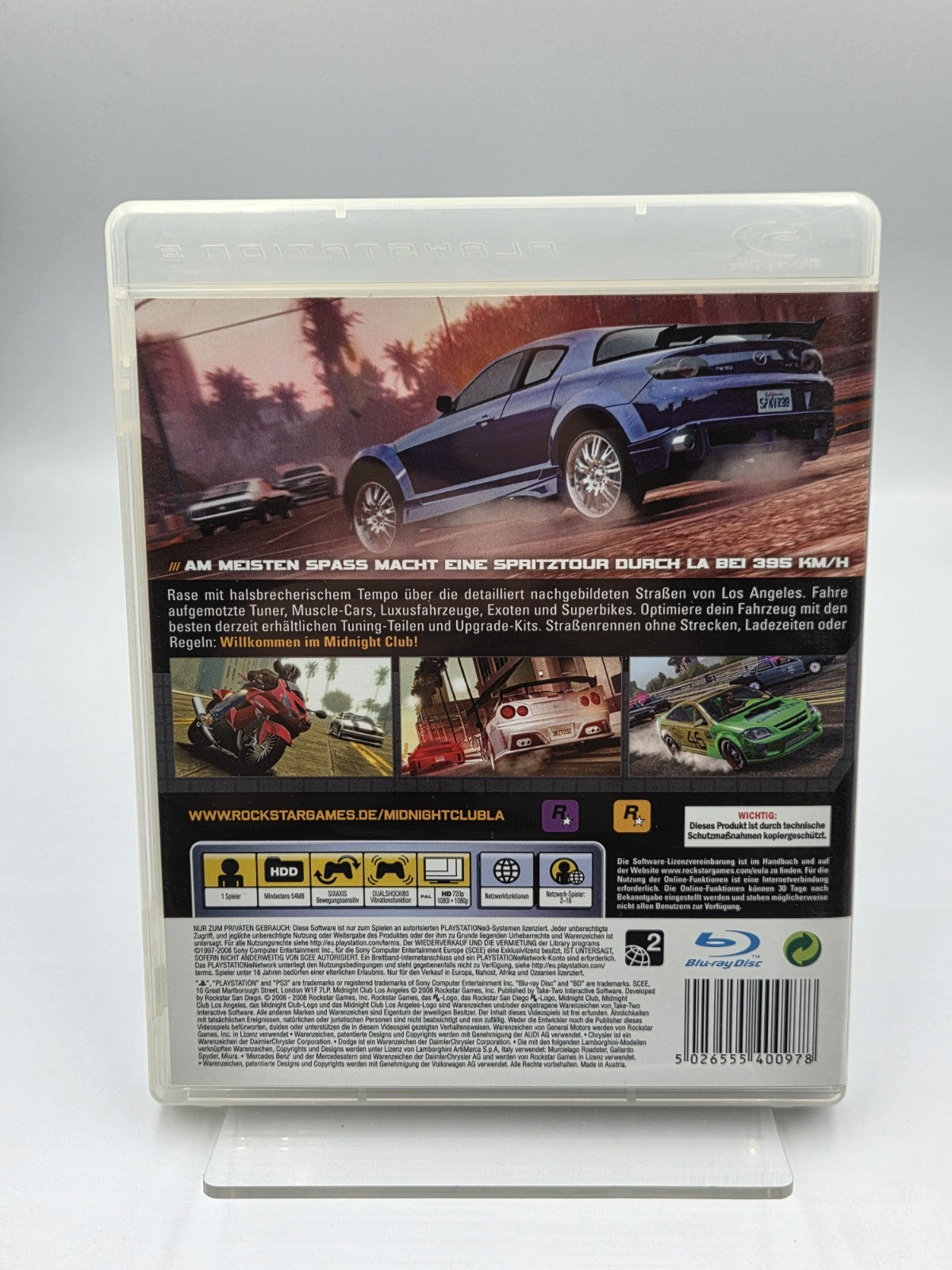 PS3 Playstation 3 Spiel Midnight Club Los Angeles mit OVP und Anleitung Deutsch
