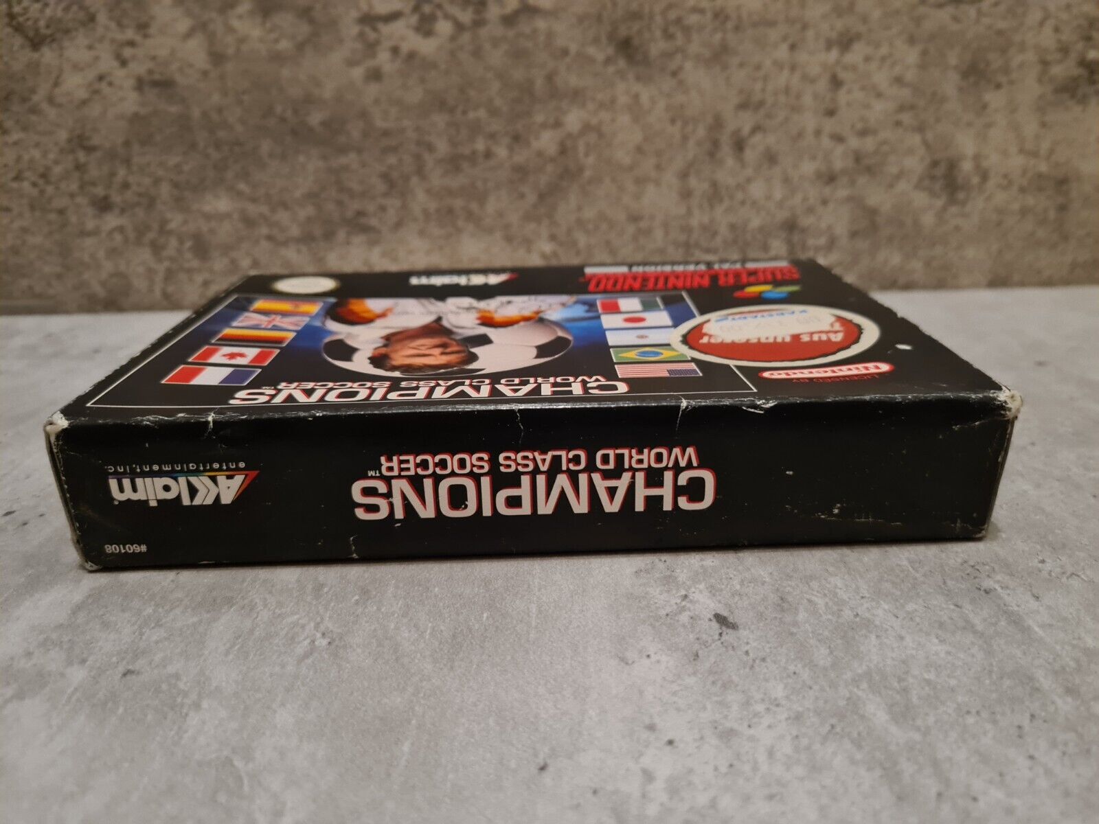 SNES Champions World Class Soccer mit OVP und Anleitung NOE - T-Retro-Games 