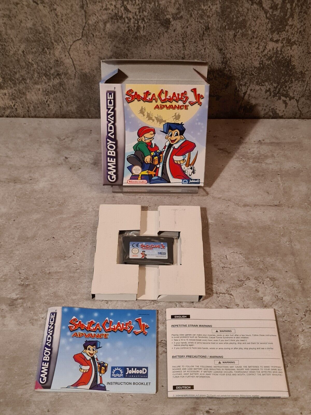 Nintendo Game Boy Advance Santa Claus Jr. Advance mit OVP und Anleitung EUR - T-Retro-Games 