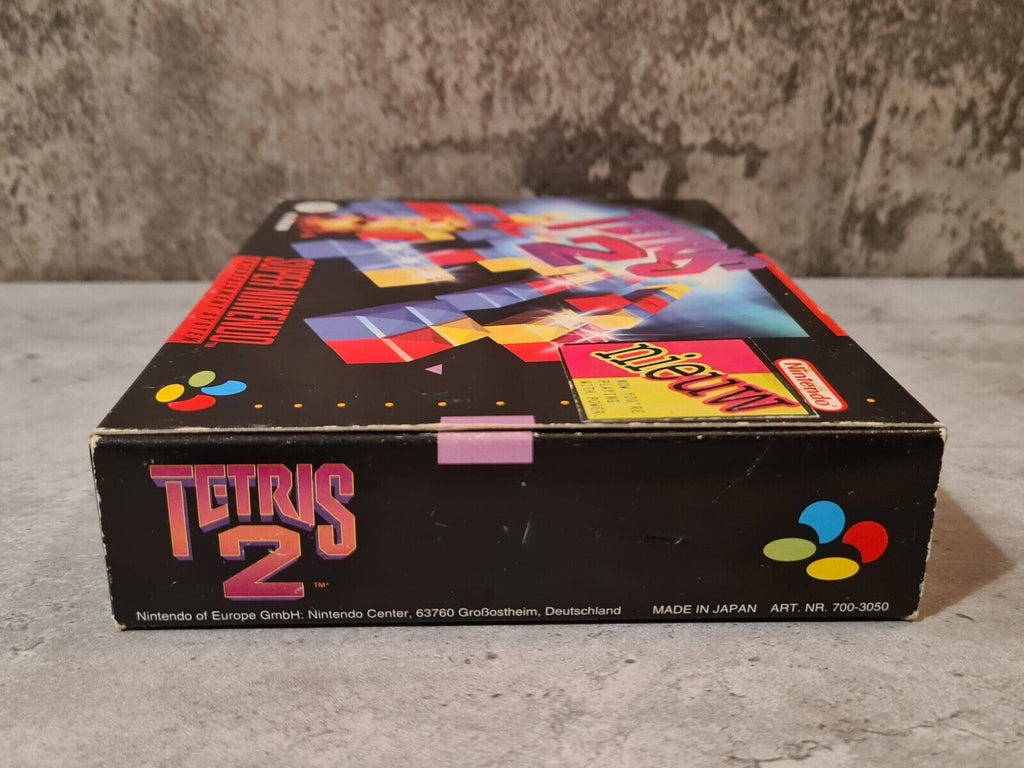 SNES Super Nintendo Tetris 2 mit OVP und Anleitung NOE - T-Retro-Games 