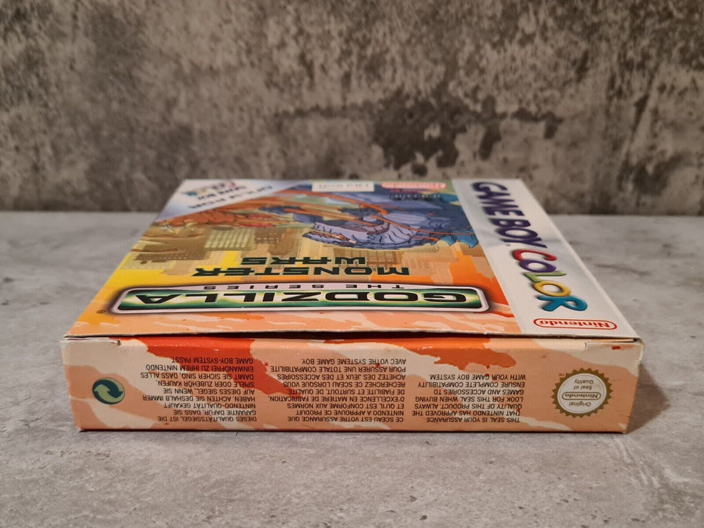 Game Boy Color Godzilla The Series Monster Wars mit OVP und Anleitung EUR - T-Retro-Games 