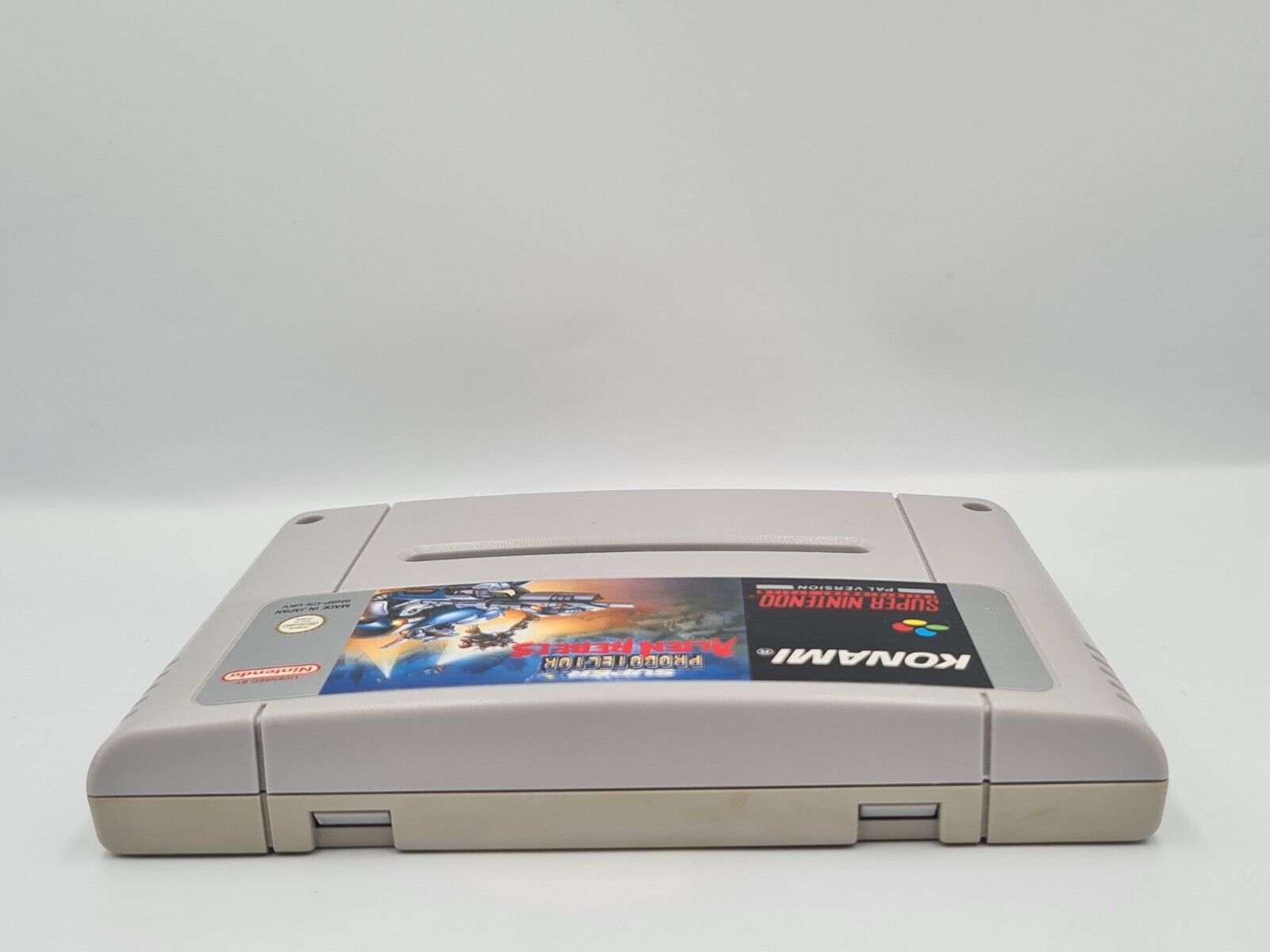 SNES Super Nintendo Super Probotector Alien Rebels UKV Modul - T-Retro-Games 