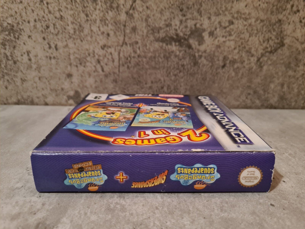 Nintendo Gameboy Advance Spongebob 2 Games in 1 mit OVP und Anleitung NOE - T-Retro-Games 