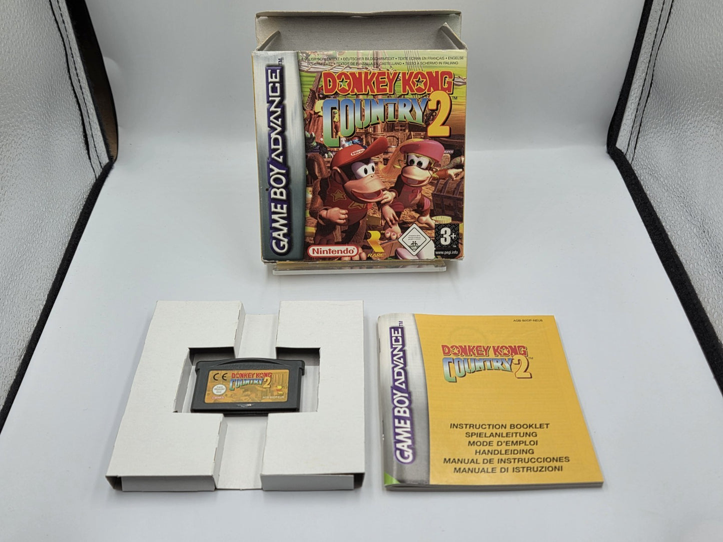 Nintendo Game Boy Advance Donkey Kong Country 2 mit OVP und Anleitung EUR